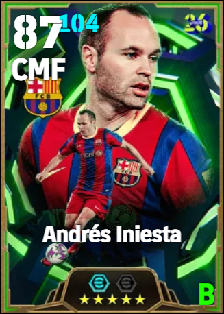 Andrés Iniesta eFootball card