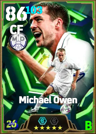 Michael Owen eFootball card