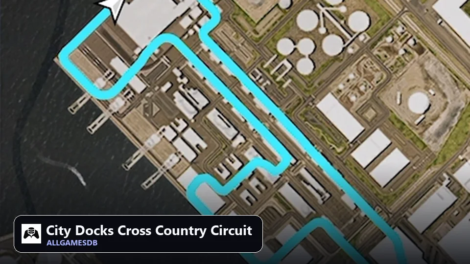 City Docks Cross Country Circuit track layout