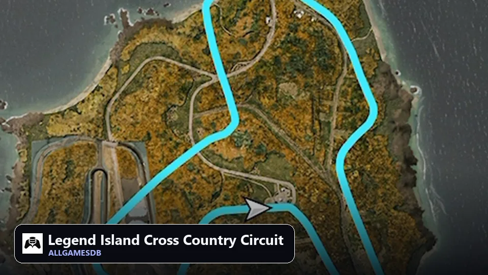 Legend Island Cross Country Circuit track layout