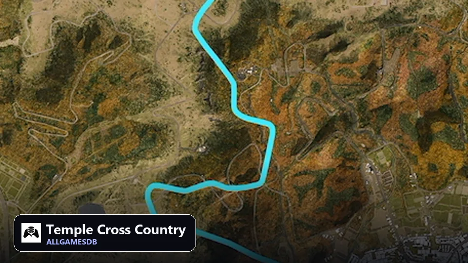 Temple Cross Country track layout