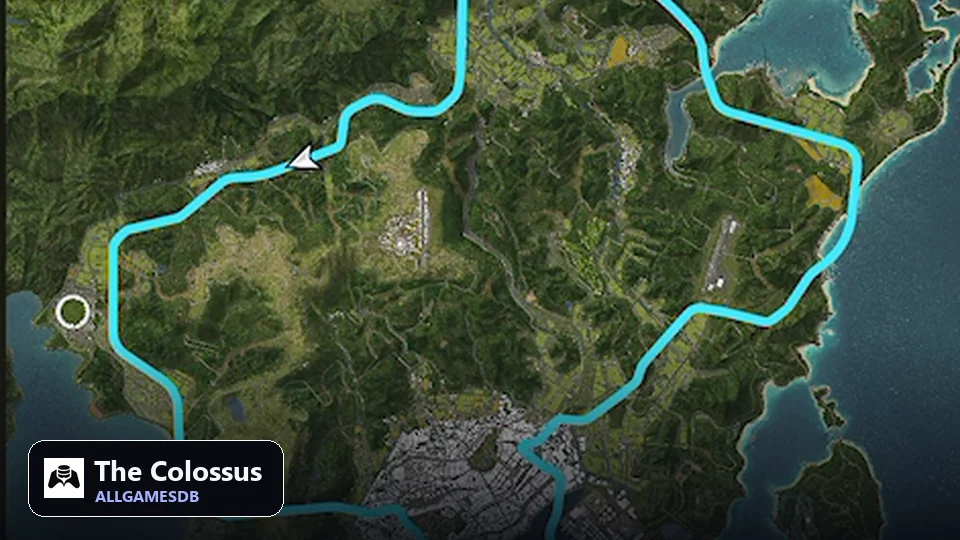 The Colossus track layout