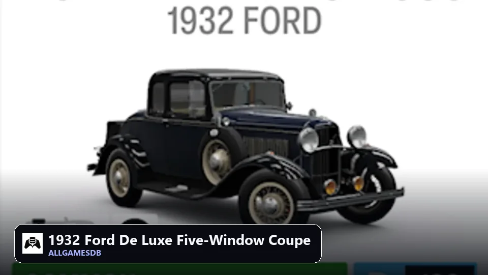 1932 Ford De Luxe Five-Window Coupe