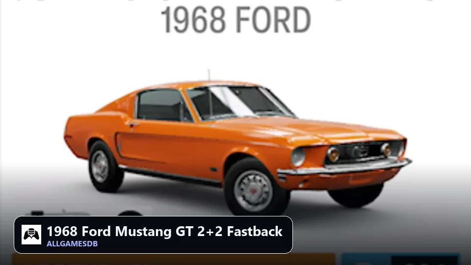1968 Ford Mustang GT 2+2 Fastback
