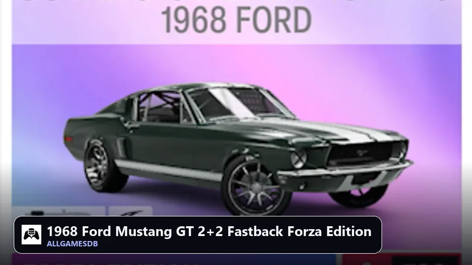 1968 Ford Mustang GT 2+2 Fastback Forza Edition