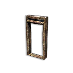 Half Wall With Door Frame in RuneScape: Dragonwilds