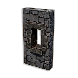 Narrow Stone Inset Window Wall in RuneScape: Dragonwilds