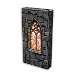 Narrow Stained Glass Window Wall in RuneScape: Dragonwilds