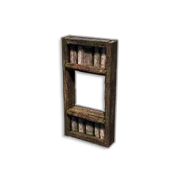 Half Wall With Window Frame in RuneScape: Dragonwilds