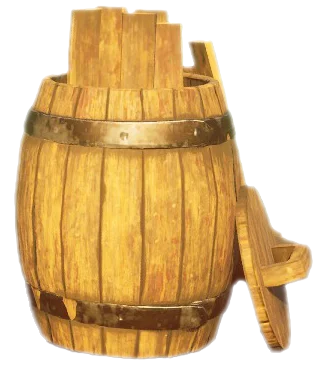Open Wooden Barrel in RuneScape: Dragonwilds