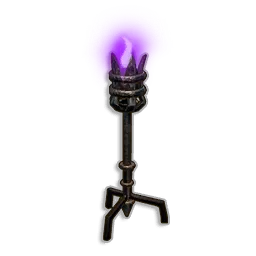 Purple Standing Torch (Dowdun Reach) in RuneScape: Dragonwilds
