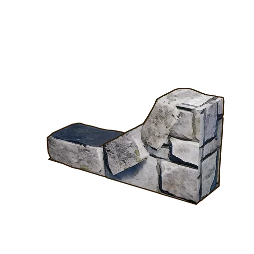 Medium 30° Curved Roof Support Wall in RuneScape: Dragonwilds