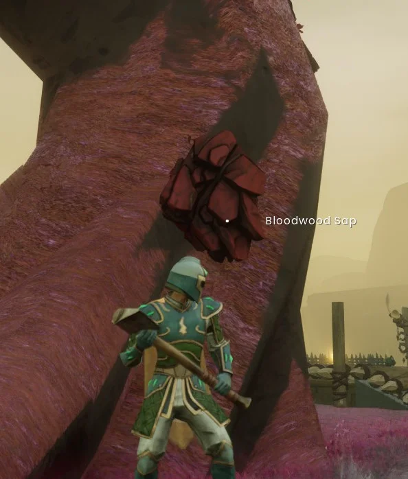 Bloodwood Sap in RuneScape: Dragonwilds