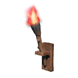 Red Wall-mounted Torch in RuneScape: Dragonwilds