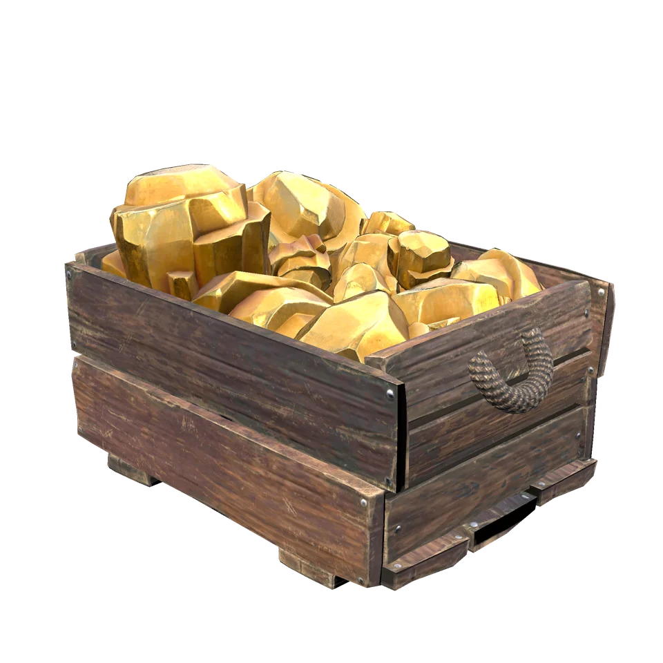 Small Gold Bin in RuneScape: Dragonwilds