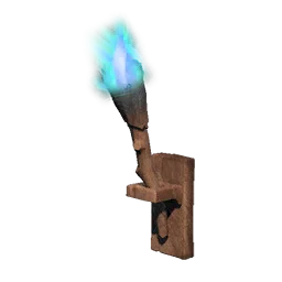 Blue Wall-mounted Torch in RuneScape: Dragonwilds