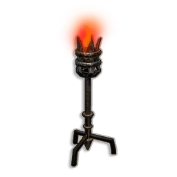 Red Standing Torch (Dowdun Reach) in RuneScape: Dragonwilds