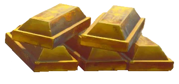 Small Gold Bar Pile in RuneScape: Dragonwilds