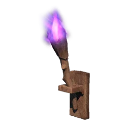 Purple Wall-mounted Torch in RuneScape: Dragonwilds
